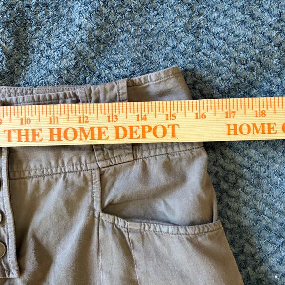 Twelfth Street Cynthia Vincent Women's Linen Blend Pants 6 Brown Minimalist - Picture 5 of 9